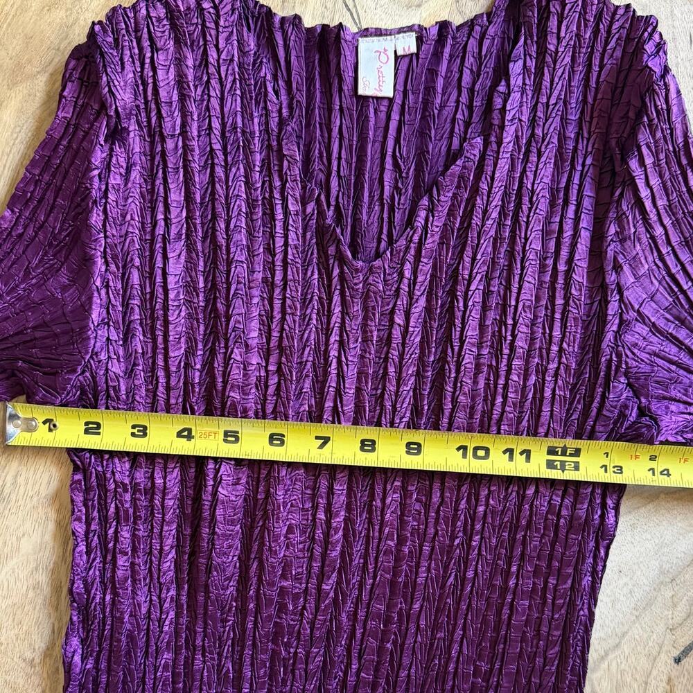 Y2K Pretty Angel Purple Crinkle Top Fairy Goth Whimsigoth - Picture 7 of 7